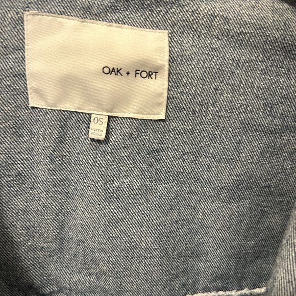 Oak and Fort Denim Bomber Jacket - Picture 2 of 2